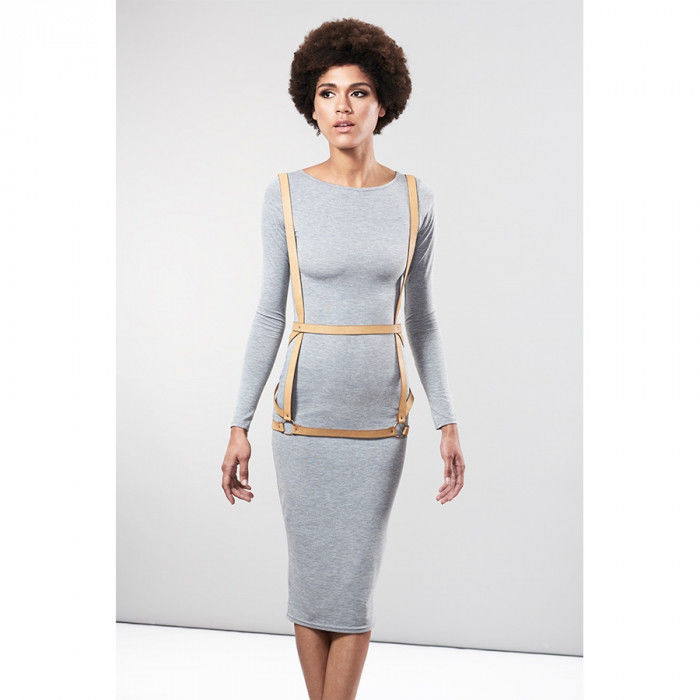 BIJOUX - INDISCRETS MAZE HARNAS VORM DRESS BRUIN - Image 3