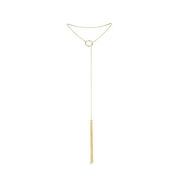 Bijoux - Magnifique Collier En Métal Franges Dorées - Image 3