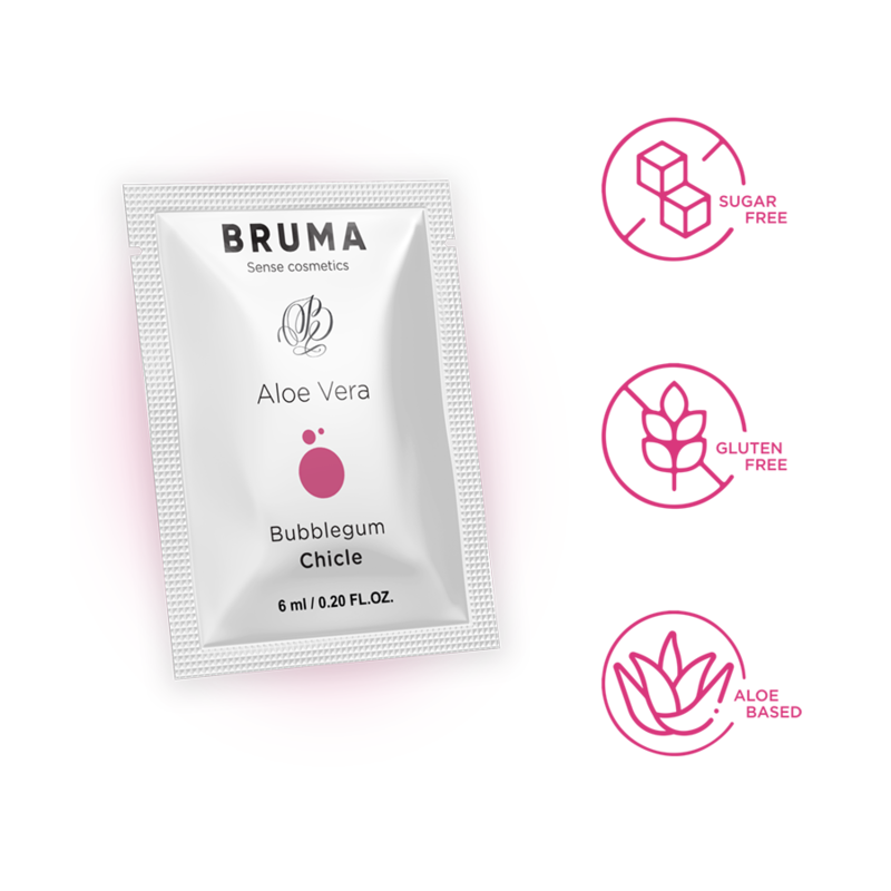 Bruma - Glijmiddel Aloe Vera Smaak Bubblegum 6 Ml - Image 4