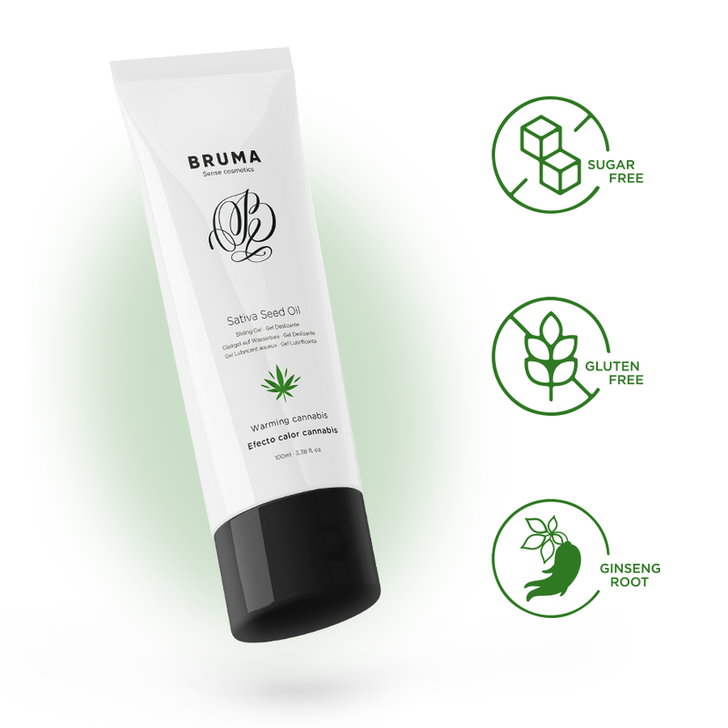 BRUMA - SATIVA SEED OIL SLIDING GEL WARMING CANNABIS FLAVOR 100 ML - Image 2