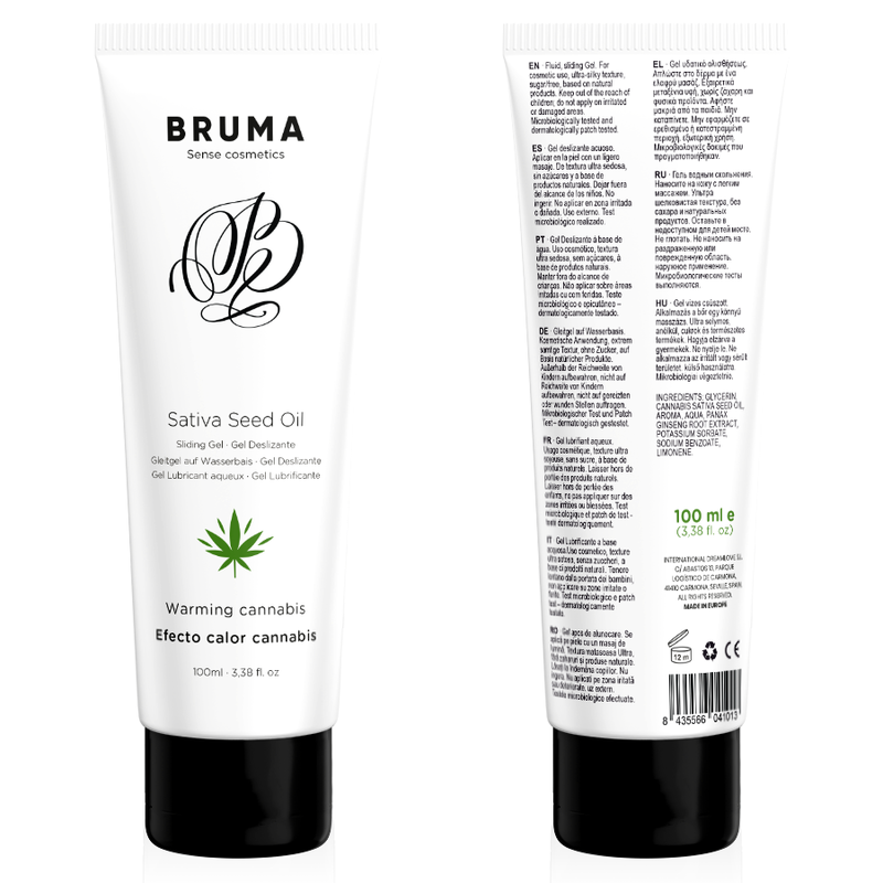 BRUMA - SATIVA SEED OIL SLIDING GEL WARMING CANNABIS FLAVOR 100 ML - Image 5