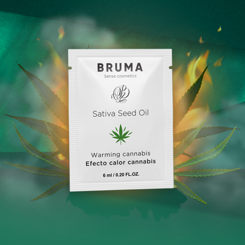 Bruma - Huile De Graines De Sativa Gel Glissant Réchauffant Saveur De Cannabis 6 Ml - Image 3