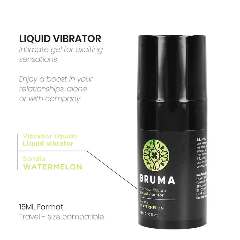 BRUMA - LIQUID VIBRATOR ULTRA SLIDING WATERMELON 15 ML - Image 4