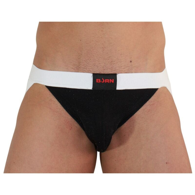 BURN - 004 JOCK SHINY BLACK / WHITE - Image 6