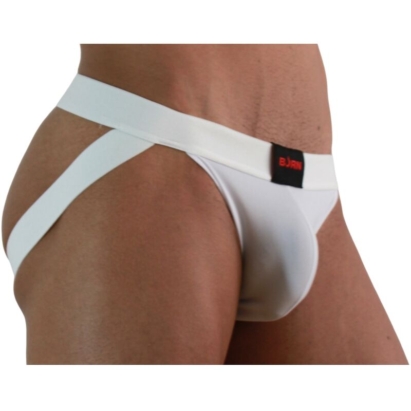 BURN - 007 JOCK LYCRA WHITE L - Image 2