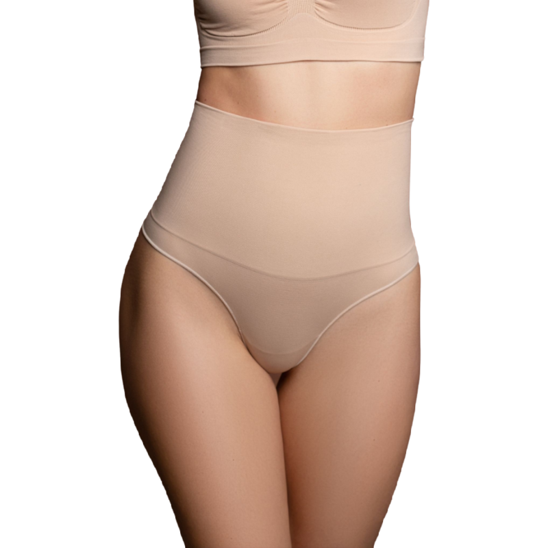 BYE-BRA - FAONNEUR SANS POINTS STYLE STRING BEIGE TAILLE S - Image 2