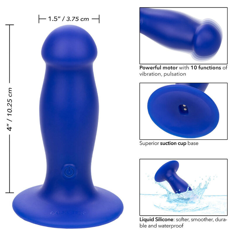 Calexotics - Admiral First Mate Anal Plug Vibrator Blue - Image 4