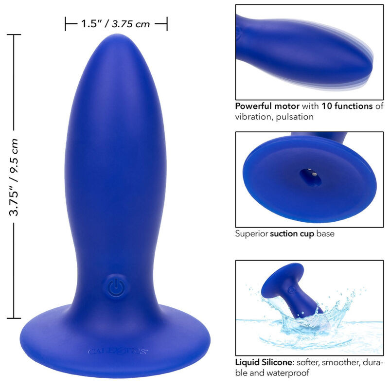 CALEXOTICS - ADMIRAL TORPEDO ANAL PLUG VIBRATOR BLUE - Image 4