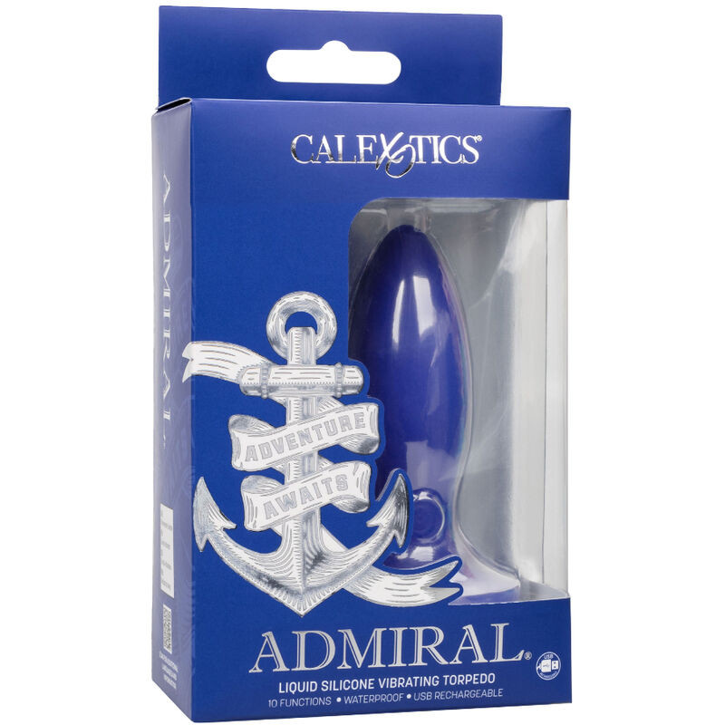 CALEXOTICS - ADMIRAL TORPEDO ANAL PLUG VIBRATOR BLUE - Image 5