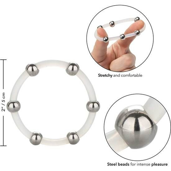 Calexotics - Bague En Silicone Perlée Acier Xl - Image 4
