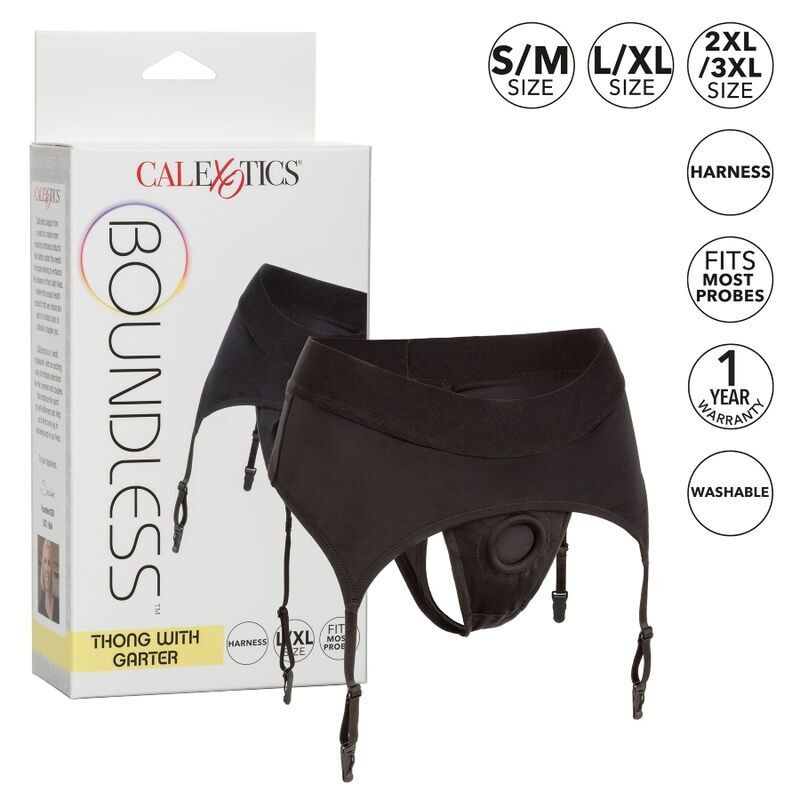 Calexotics - Boundless Thong With Garter - Image 2