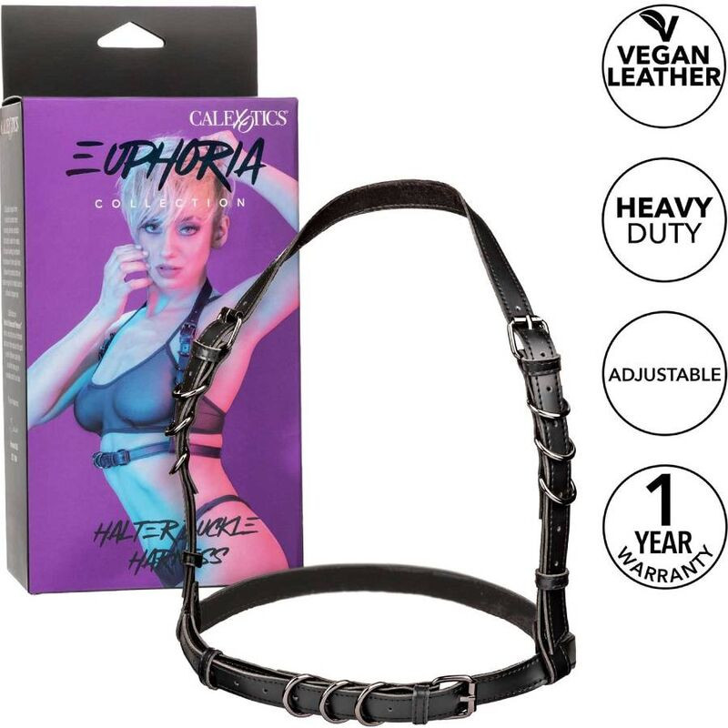 Calexotics - Euphoria Halter Buckle Harness Black - Image 2