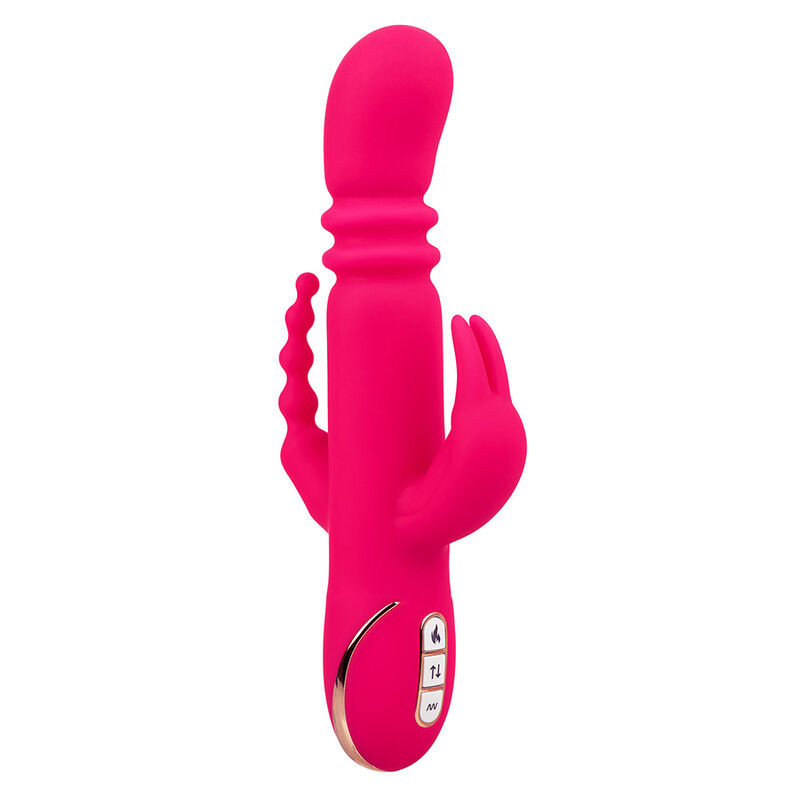 Calexotics - Jack Fantasy Triple Vibrateur Chauffant Lapin Rose - Image 2