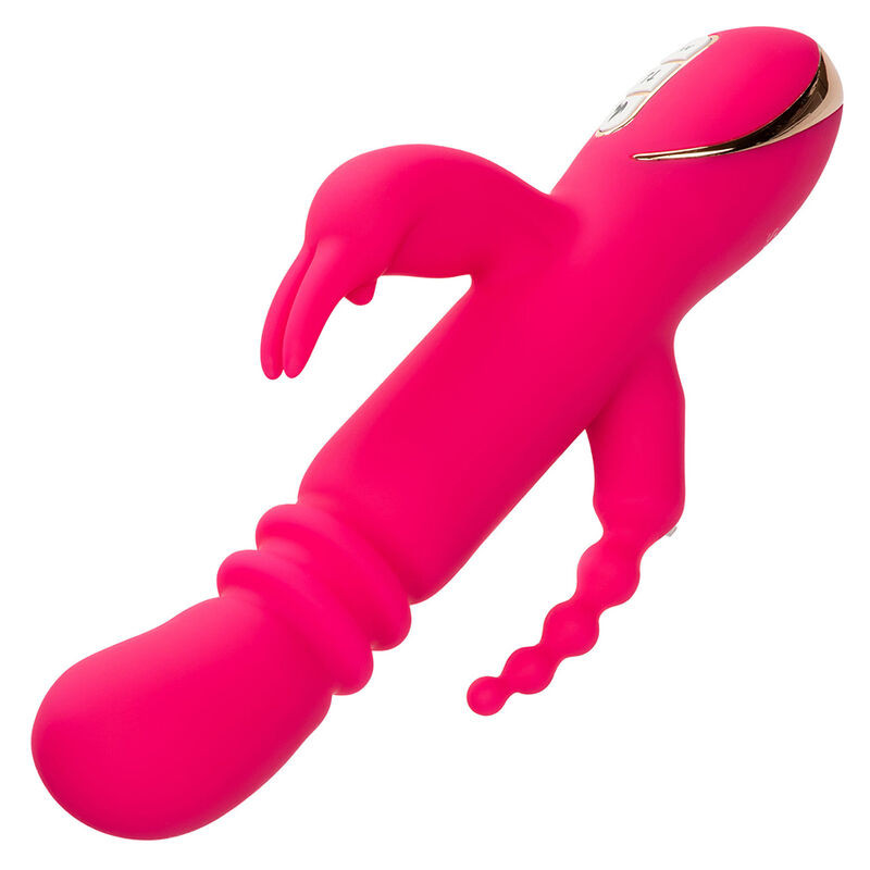 Calexotics - Jack Fantasy Triple Vibrateur Chauffant Lapin Rose - Image 4