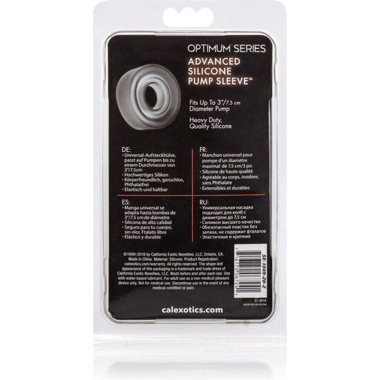 Calexotics - Adv Silicone Pump Sleeve Black - Image 3