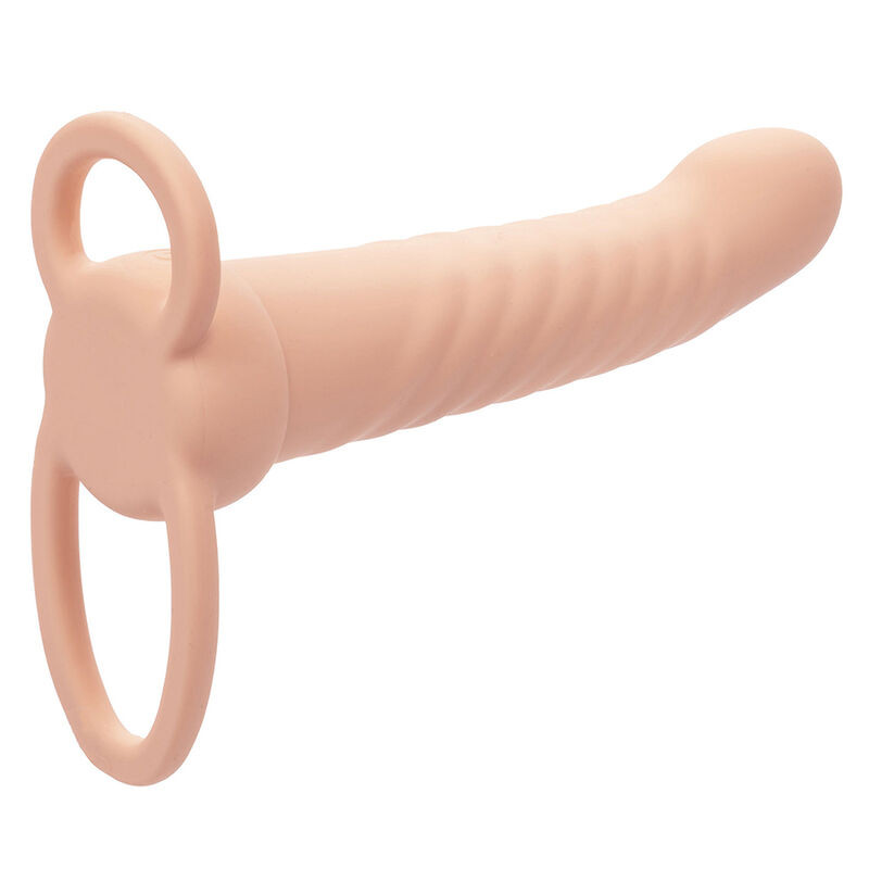 CALEXOTICS - MAXX RIBBED DUAL PENETRATOR 10 VIBRATIONS FLESH - Image 2