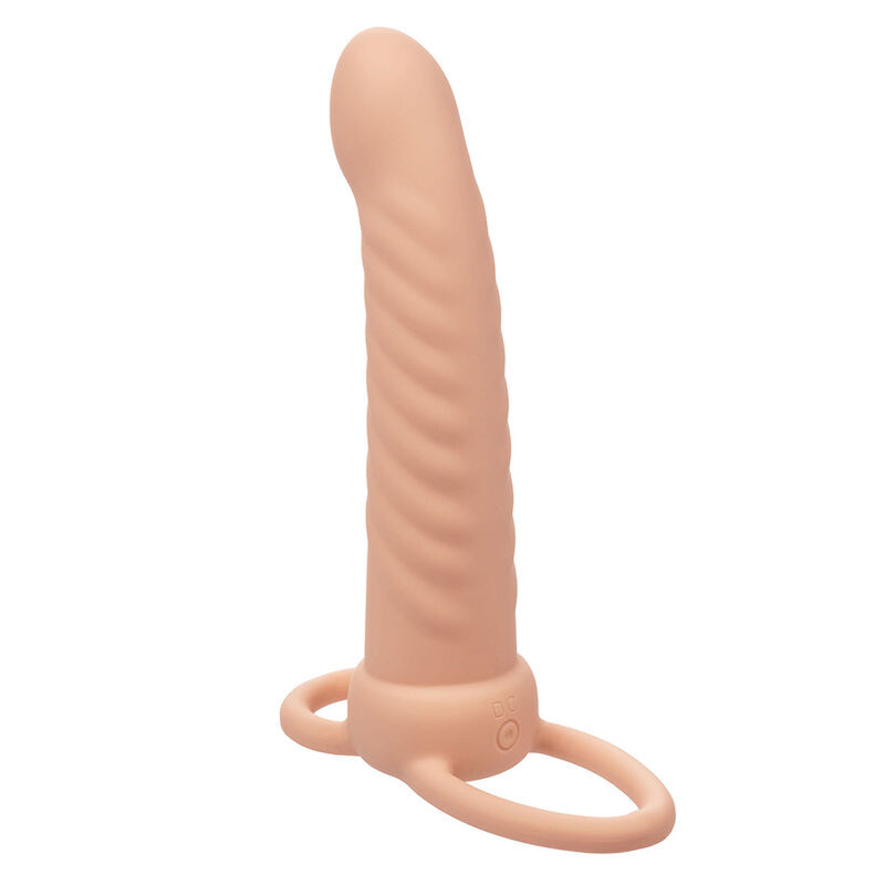 CALEXOTICS - MAXX RIBBED DUAL PENETRATOR 10 VIBRATIONS FLESH - Image 3