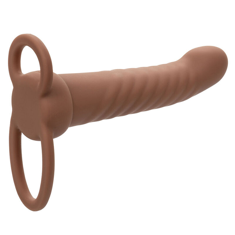 CALEXOTICS - MAXX RIBBED DUAL PENETRATOR 10 VIBRATIONS BROWN - Image 2