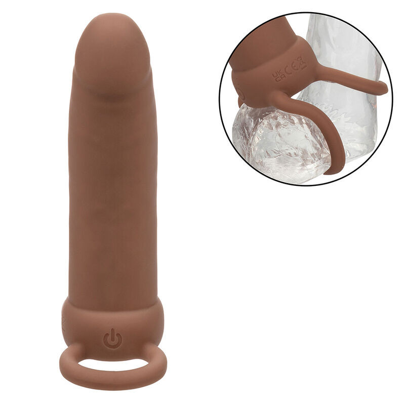 CALEXOTICS - MAXX THICK DOUBLE PÉNÉTRATEUR 10 VIBRATIONS MARRON - Image 4