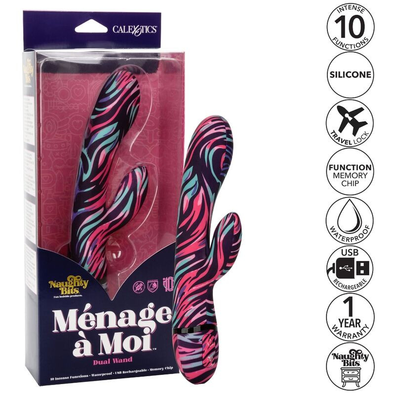 Calexotics - Menage A Moi Vibrateur Double Baguette - Image 3
