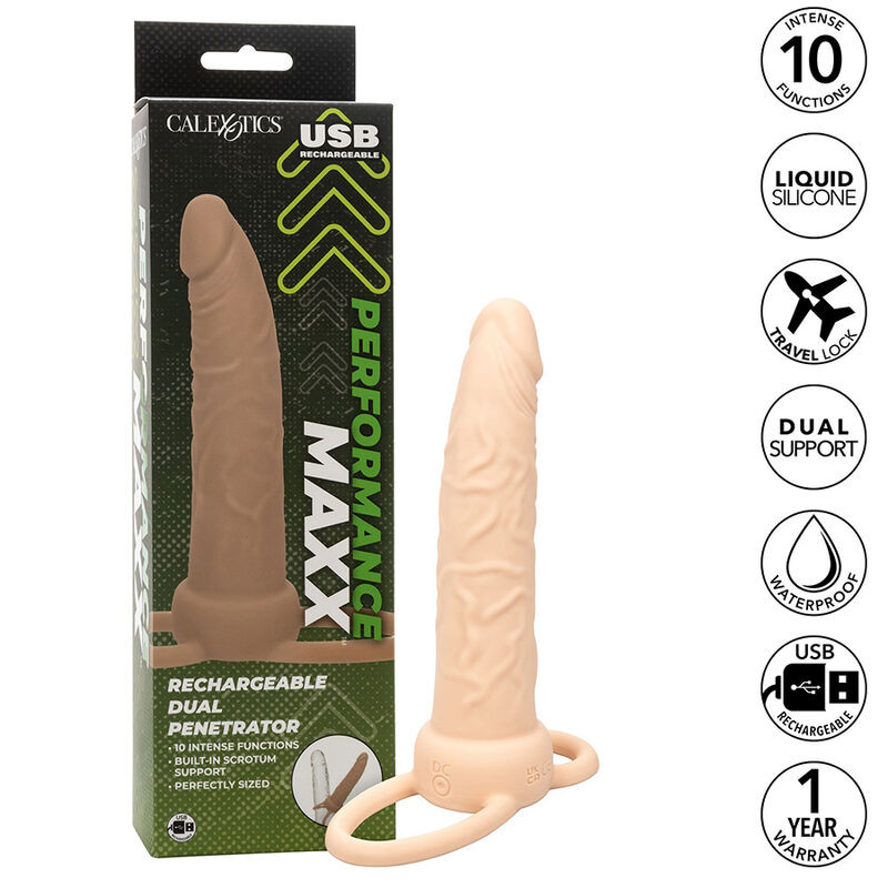 CALEXOTICS - PERFORMANCE MAXX RECHARGEABLE DOUBLE PÉNÉTRATEUR PEAU CLAIRE - Image 3