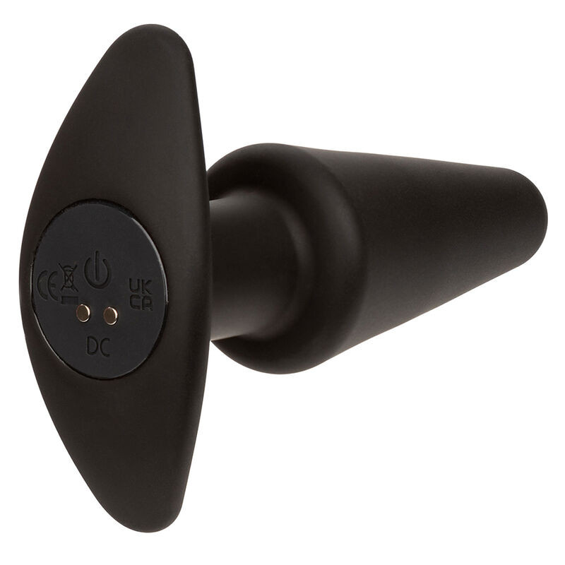 Calexotics - Rock Bottom Tapered Anal Plug 10 Vibraciones Silicone Black - Image 4