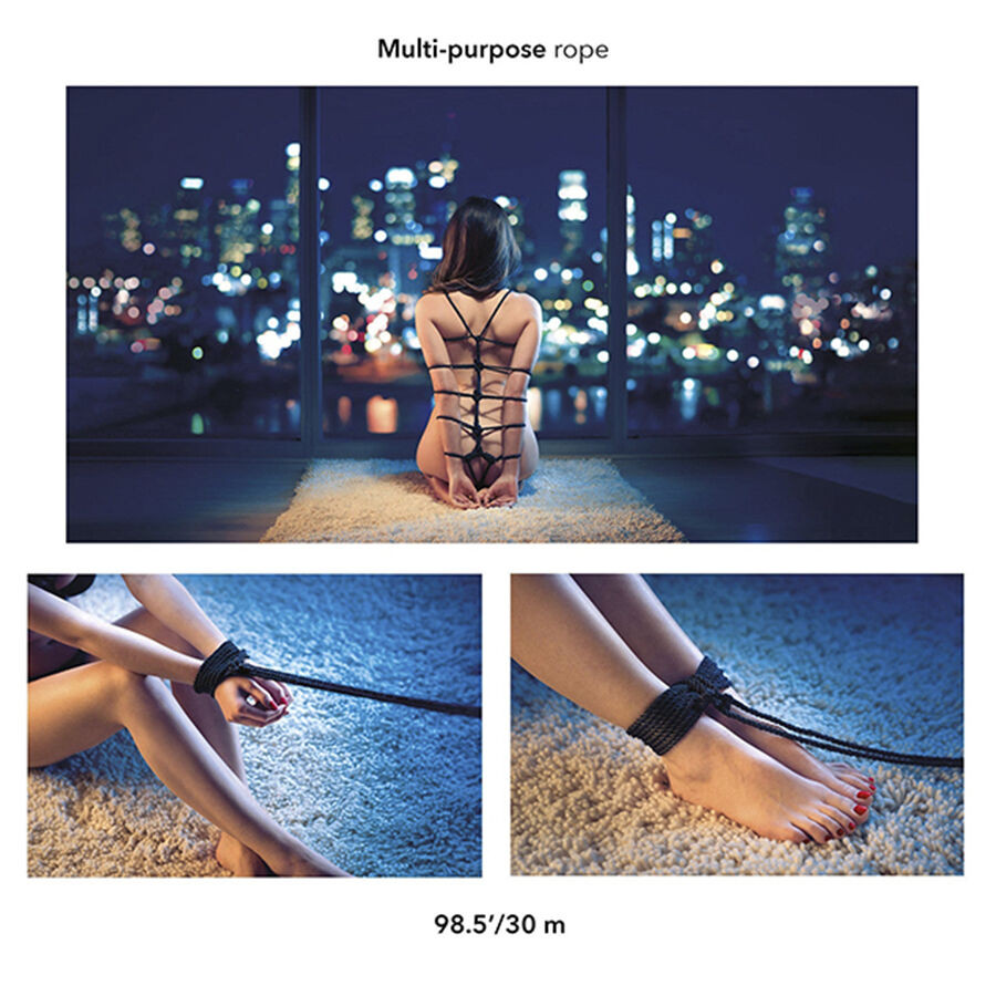 CALEXOTICS - SCANDAL BLACK BDSM ROPE 30 - Image 4