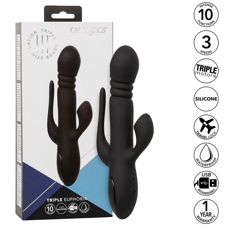 Calexotics - Vibrateur Triple Euphoria Noir - Image 2