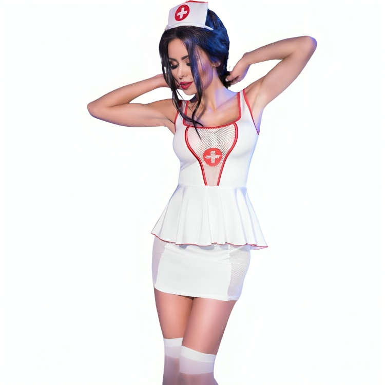 Chilirose - Cr 4160 Costume Nurse Top & Skirt - Image 5