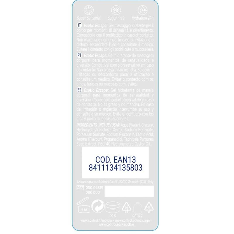 CONTROL - 2 EN 1 MASSAGE & PLEASURE EXOTIC 200 ML - Image 2