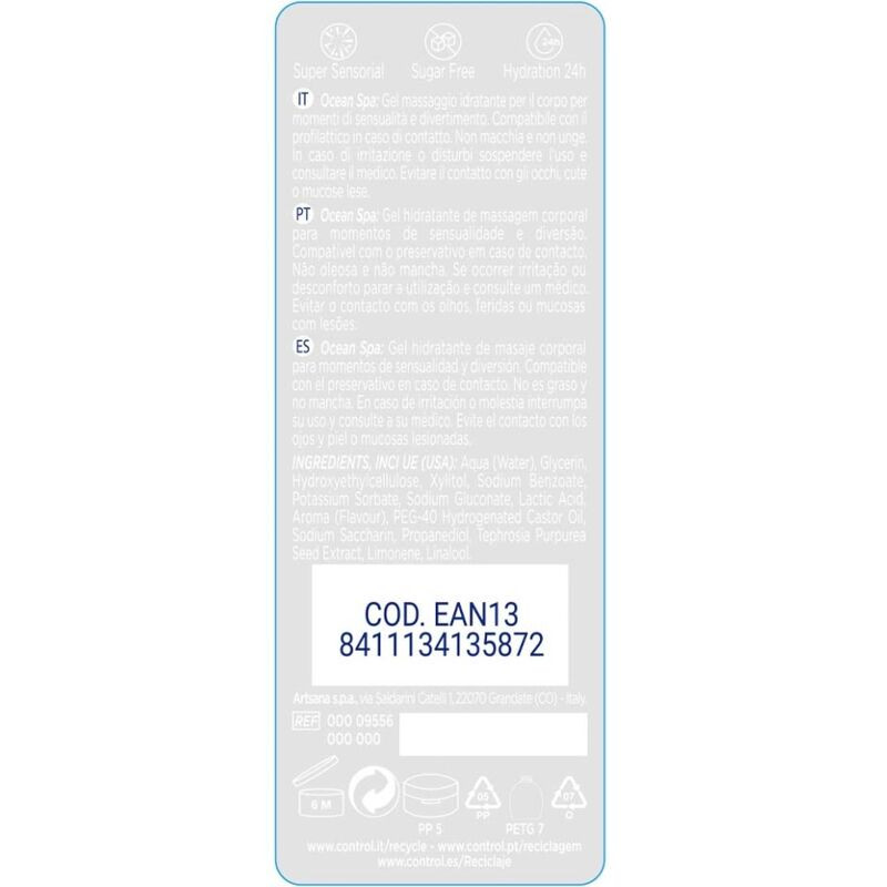 Control - 2 En 1 Massage & Pleasure Mediterranean Sea 200 Ml - Image 2