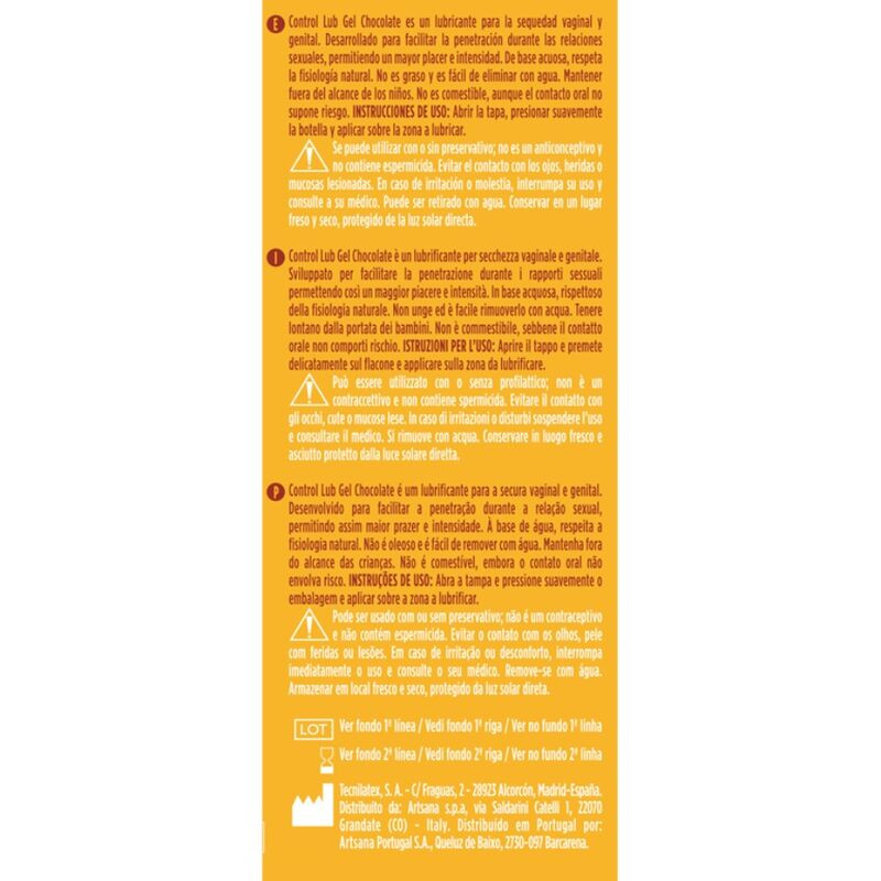 Control - Lub Gel Chocolate Lubricant 75 Ml - Image 2