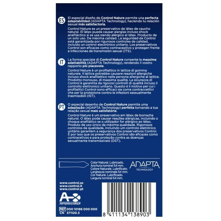 Control - Adapta Nature Condoms 12 Units - Image 2