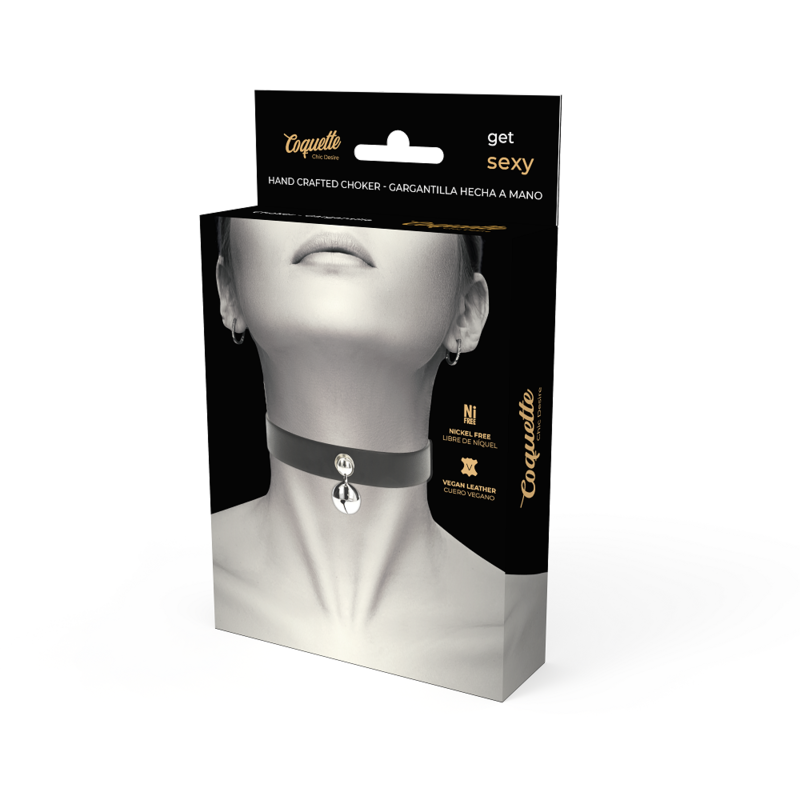 Coquette Chic Desire - Vegan Leather Necklace Woman Rattle Accessory - Image 4