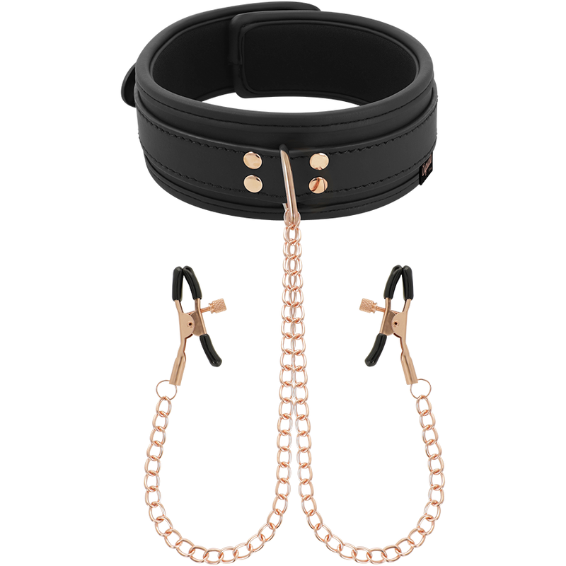 Coquette Chic Desire - Fantasy Nipple Clamp Necklace With Neoprene Lining - Image 2