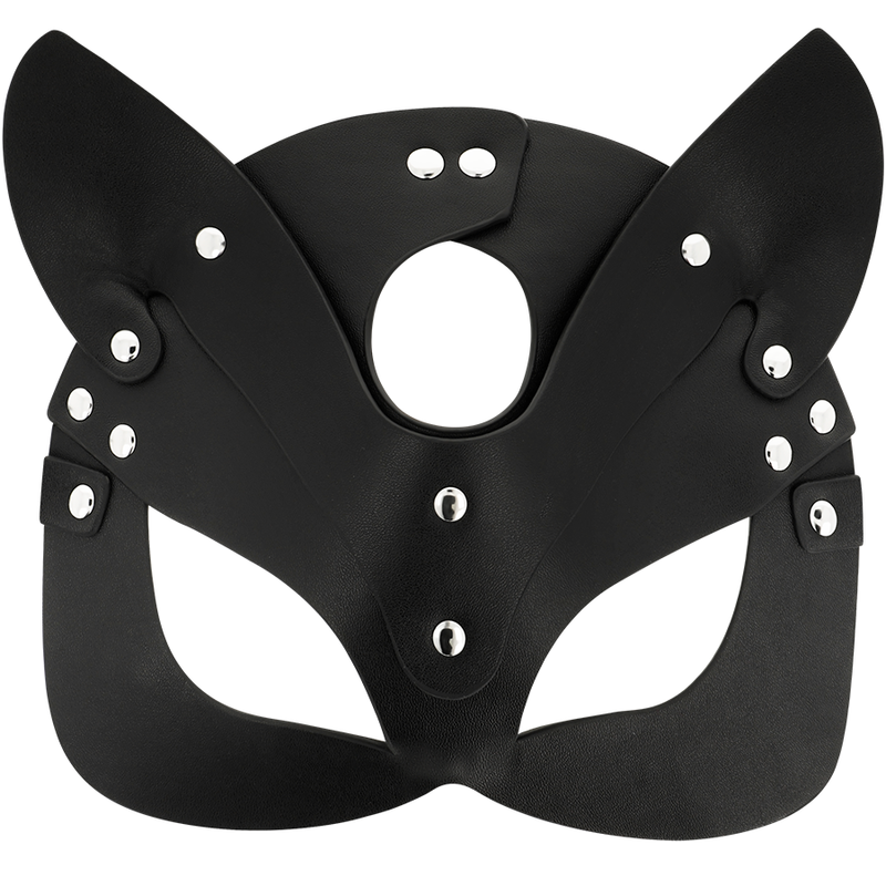 Coquette Chic Desire - Vegan Leather Mask With Bunny Ears - Image 2