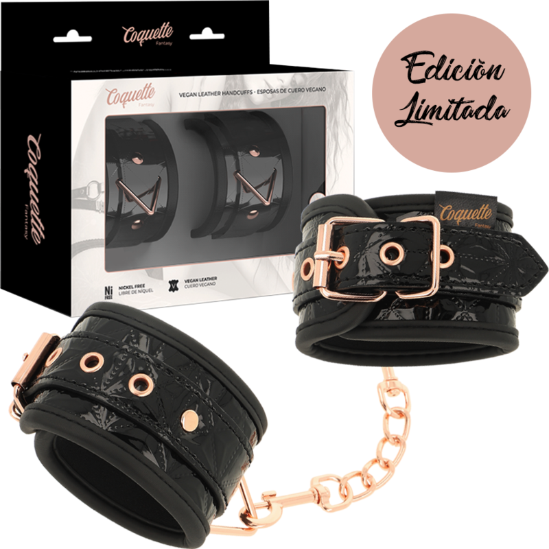 Coquette Chic Desire - Black Edition Premium Handcuffs With Neoprene Lining - Image 2