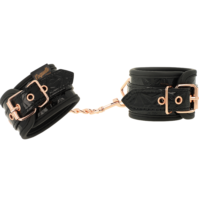 Coquette Chic Desire - Black Edition Premium Handcuffs With Neoprene Lining - Image 3