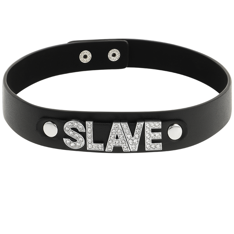 Coquette Chic Desire - Slave Vegan Leather Choker - Image 2