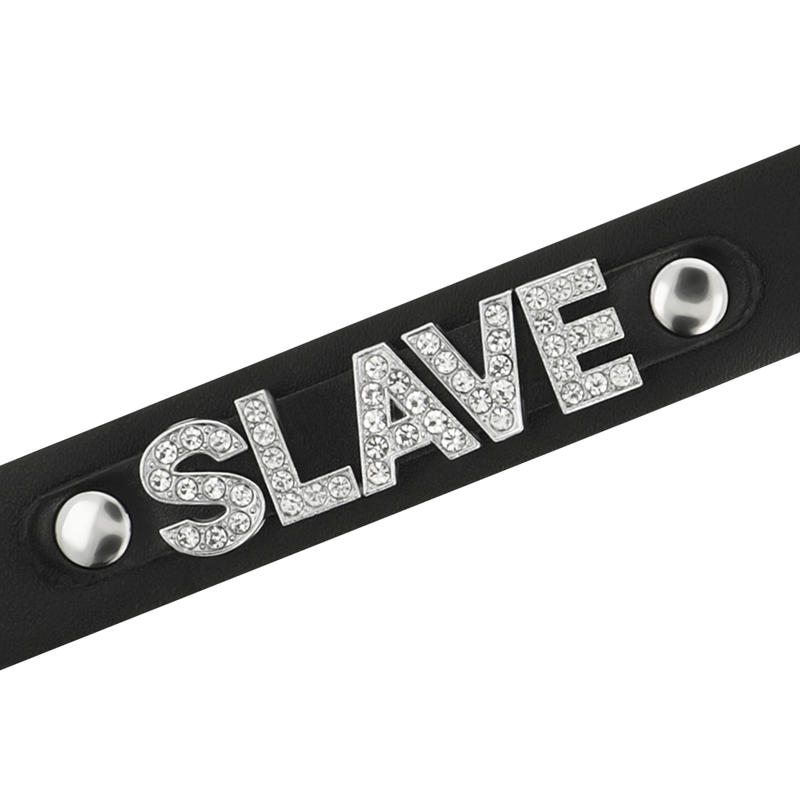 Coquette Chic Desire - Slave Vegan Leather Choker - Image 3