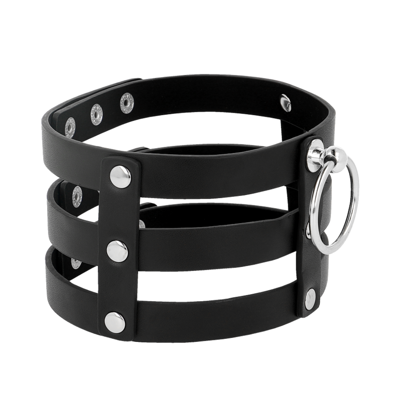 Coquette Chic Desire - Fetish Style Vegan Leather Choker - Image 2