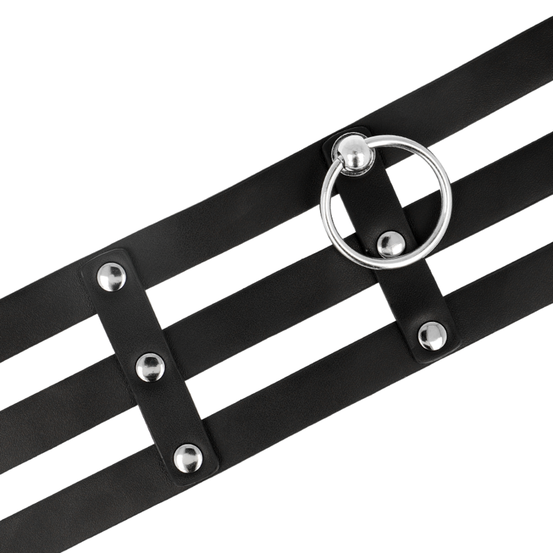 Coquette Chic Desire - Fetish Style Vegan Leather Choker - Image 4