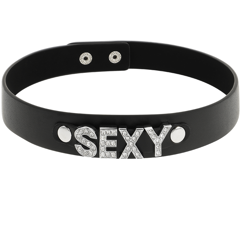 Coquette Chic Desire - Sexy Vegan Leather Choker - Image 2