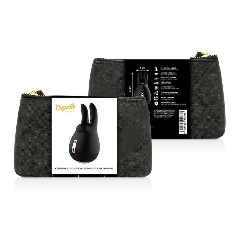 Coquette Chic Desire - Clitorial Stimulator Black / Gold - Image 2