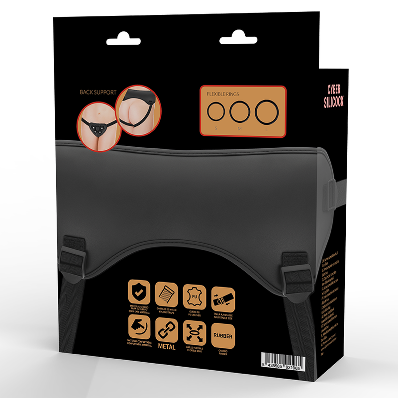 Cyber Silicock - Harnais Sangles Avec 3 Anneaux Gratuits - Image 4