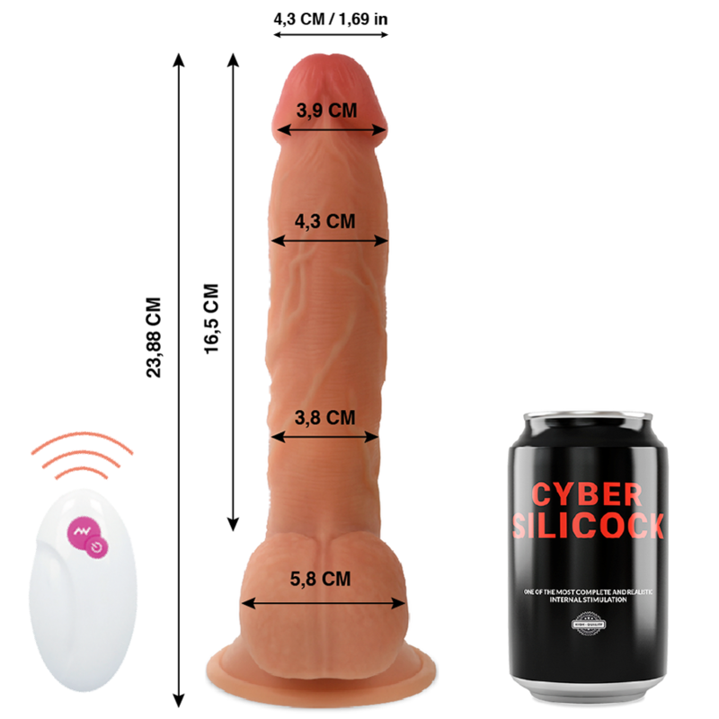 Cyber Silicock - Realistische Afstandsbediening Mr John 23,88 Cm -O- 4,3 Cm - Image 2