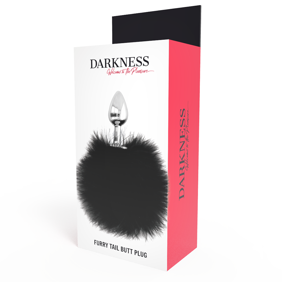 Darkness - Bouchon Extra Anal Avec Queue Noir 7 Cm - Image 3