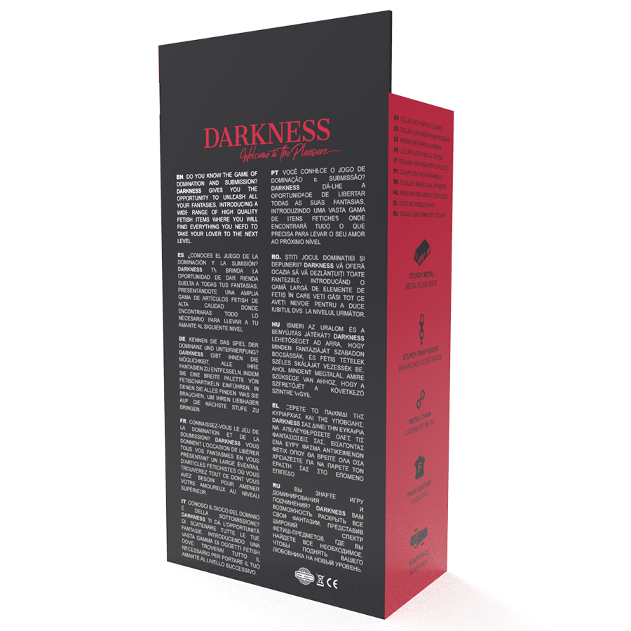 Darkness - Collier Avec Pinces  Nipple Noir - Image 4