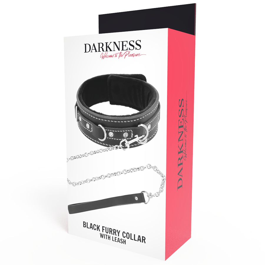 Darkness - Collier En Cuir De Haute Qualité Avec Laisse - Image 4