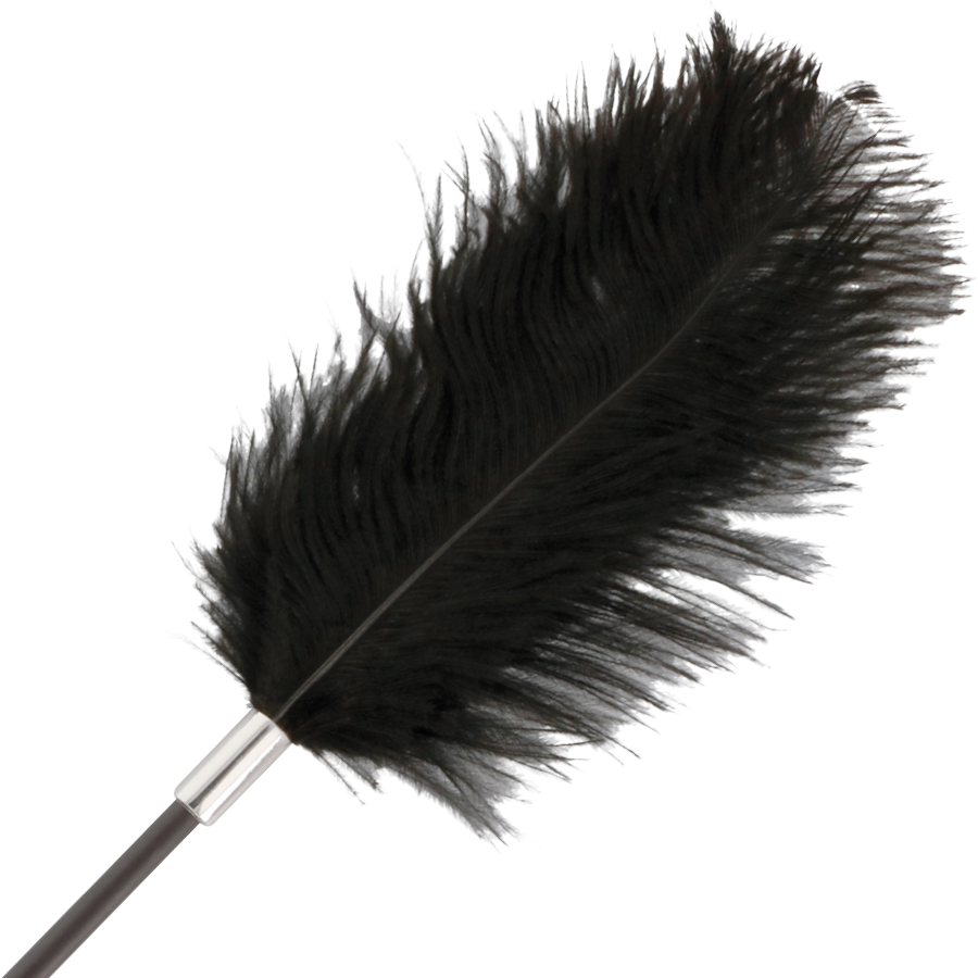 DARKNESS - BLACK LOVE FEATHER WHIP 56 CM - Image 2